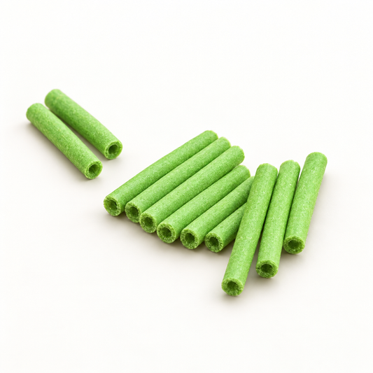 Green fertilizer sticks for potted plants, pack of 25.