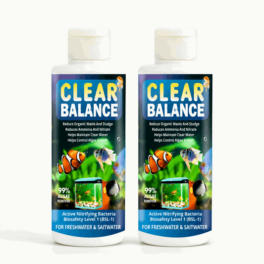 Two Clear Balance fish tank cleaner bottles in a pack of 2.